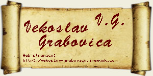 Vekoslav Grabovica vizit kartica